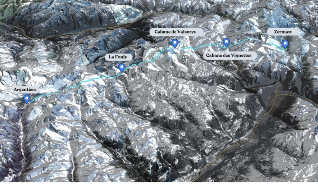Cham Zermatt Map