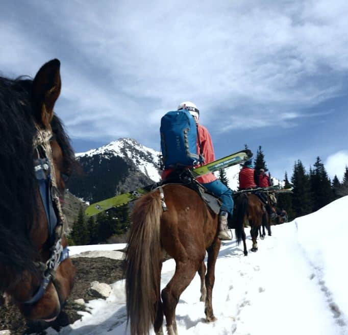 Ski program Kyrgyzstan horse