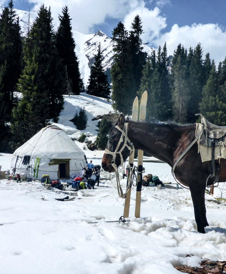 Top Horse Ski Kirghizistan yurt