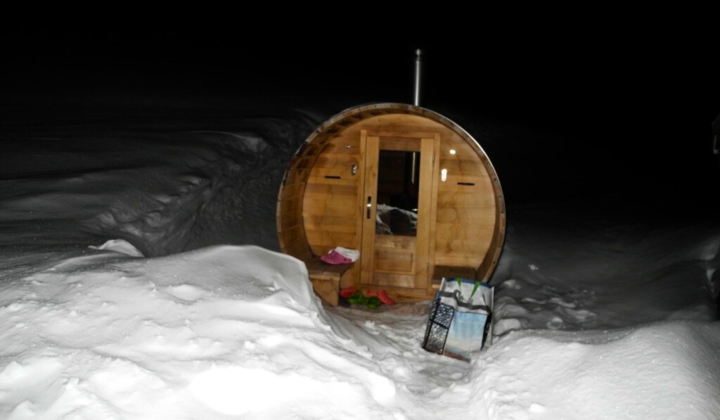 Galerie ski de randonnée pic du mas de la grave sauna