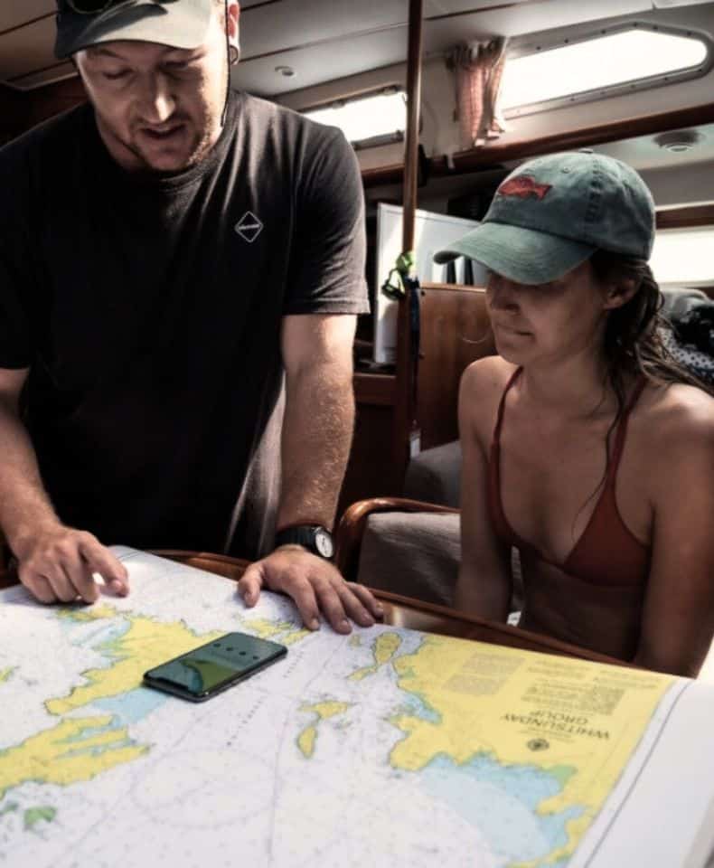 Top navigation boat map