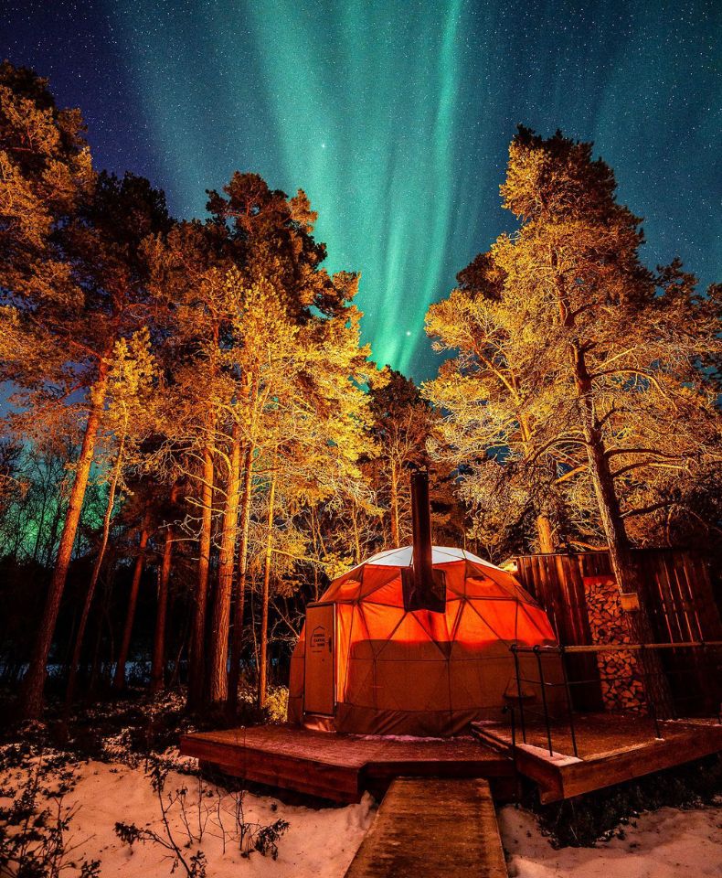 Top tente dome fatbike Norvège cercle arctique